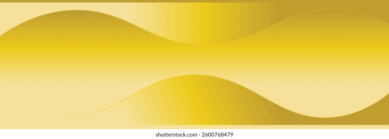 Modern wavy abstract yellow background. vector