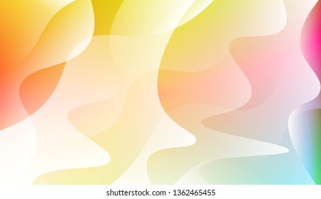 Modern Wavy Background. For Creative Templates, Cards, Color Covers Set. Vector Illustration with Color Gradient