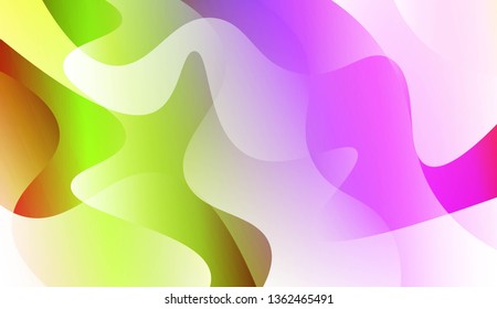 Modern Wavy Background. For Creative Templates, Cards, Color Covers Set. Vector Illustration with Color Gradient