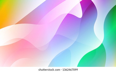 Modern Wavy Background. For Creative Templates, Cards, Color Covers Set. Vector Illustration with Color Gradient