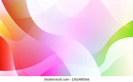 Modern Wavy Background. For Creative Templates, Cards, Color Covers Set. Vector Illustration with Color Gradient