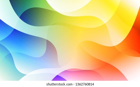 Modern Wavy Background. For Creative Templates, Cards, Color Covers Set. Vector Illustration with Color Gradient