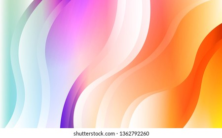 Modern Wavy Background. For Creative Templates, Cards, Color Covers Set. Vector Illustration with Color Gradient