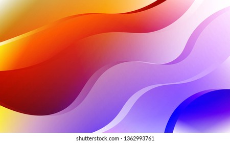 Modern Wavy Background. For Creative Templates, Cards, Color Covers Set. Vector Illustration with Color Gradient