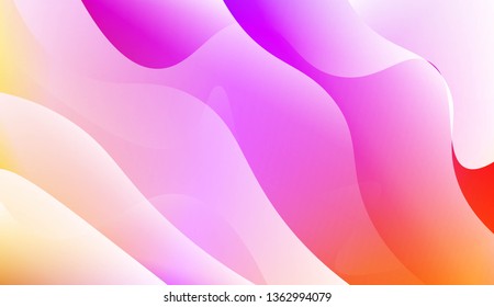 Modern Wavy Background. For Creative Templates, Cards, Color Covers Set. Vector Illustration with Color Gradient