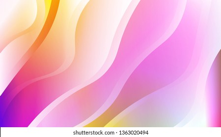 Modern Wavy Background. For Creative Templates, Cards, Color Covers Set. Vector Illustration with Color Gradient