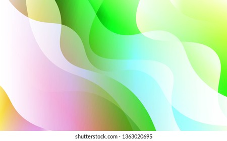 Modern Wavy Background. For Creative Templates, Cards, Color Covers Set. Vector Illustration with Color Gradient