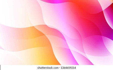 Modern Wavy Background. For Creative Templates, Cards, Color Covers Set. Vector Illustration with Color Gradient