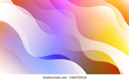 Modern Wavy Background. For Creative Templates, Cards, Color Covers Set. Vector Illustration with Color Gradient