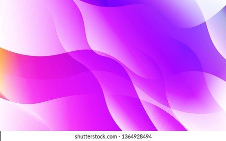 Modern Wavy Background. For Creative Templates, Cards, Color Covers Set. Vector Illustration with Color Gradient