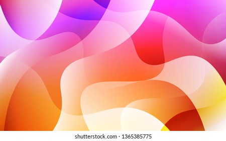 Modern Wavy Background. For Creative Templates, Cards, Color Covers Set. Vector Illustration with Color Gradient