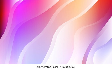 Modern Wavy Background. For Creative Templates, Cards, Color Covers Set. Vector Illustration with Color Gradient