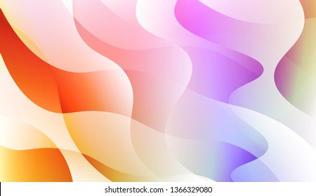 Modern Wavy Background. For Creative Templates, Cards, Color Covers Set. Vector Illustration with Color Gradient