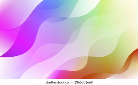 Modern Wavy Background. For Creative Templates, Cards, Color Covers Set. Vector Illustration with Color Gradient