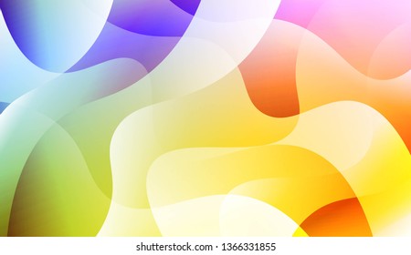 Modern Wavy Background. For Creative Templates, Cards, Color Covers Set. Vector Illustration with Color Gradient