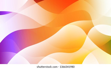 Modern Wavy Background. For Creative Templates, Cards, Color Covers Set. Vector Illustration with Color Gradient
