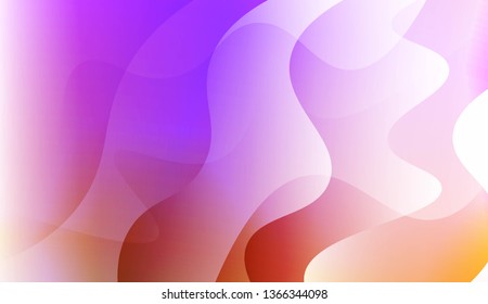 Modern Wavy Background. For Creative Templates, Cards, Color Covers Set. Vector Illustration with Color Gradient