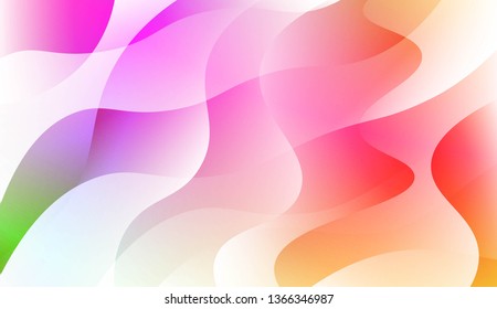 Modern Wavy Background. For Creative Templates, Cards, Color Covers Set. Vector Illustration with Color Gradient
