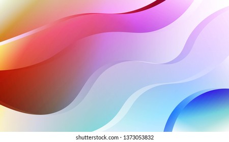 Modern Wavy Background. For Creative Templates, Cards, Color Covers Set. Vector Illustration with Color Gradient