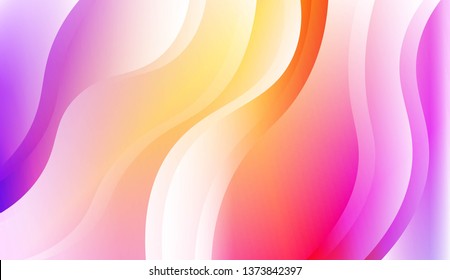 Modern Wavy Background. For Creative Templates, Cards, Color Covers Set. Vector Illustration with Color Gradient