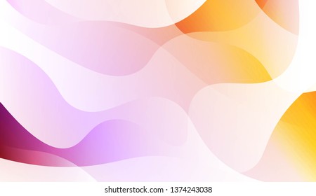 Modern Wavy Background. For Creative Templates, Cards, Color Covers Set. Vector Illustration with Color Gradient