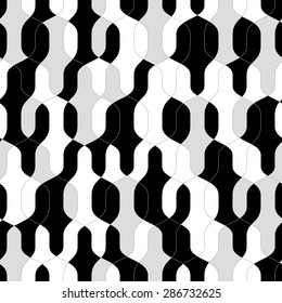 Modern wavy background. Seamless pattern.Vector.