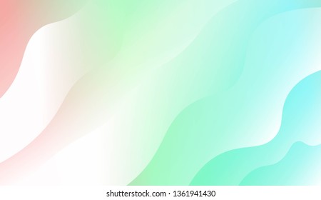 Modern Wavy Background. For Template Cell Phone Backgrounds. Vector Illustration with Color Gradient