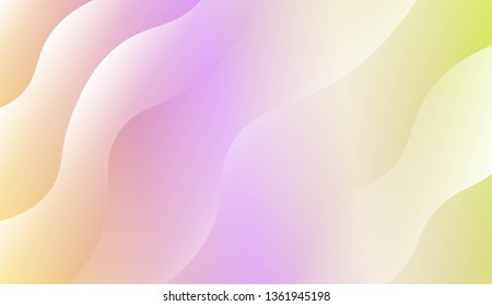 Modern Wavy Background. For Template Cell Phone Backgrounds. Vector Illustration with Color Gradient