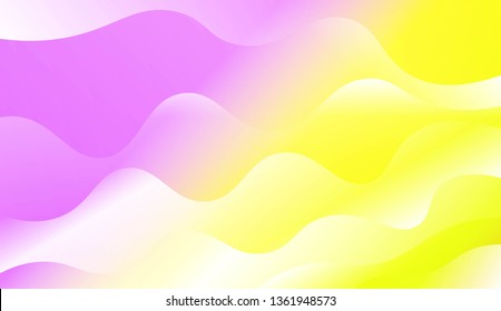 Modern Wavy Background. For Template Cell Phone Backgrounds. Vector Illustration with Color Gradient