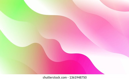 Modern Wavy Background. For Template Cell Phone Backgrounds. Vector Illustration with Color Gradient