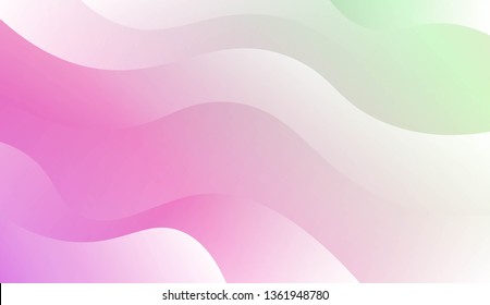 Modern Wavy Background. For Template Cell Phone Backgrounds. Vector Illustration with Color Gradient