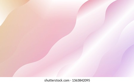 Modern Wavy Background. For Template Cell Phone Backgrounds. Vector Illustration with Color Gradient