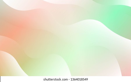Modern Wavy Background. For Template Cell Phone Backgrounds. Vector Illustration with Color Gradient
