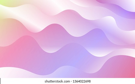 Modern Wavy Background. For Template Cell Phone Backgrounds. Vector Illustration with Color Gradient
