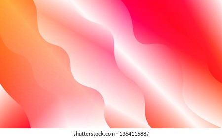 Modern Wavy Background. For Template Cell Phone Backgrounds. Vector Illustration with Color Gradient