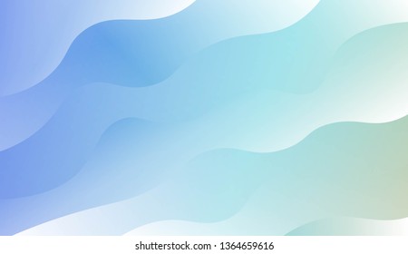 Modern Wavy Background. For Template Cell Phone Backgrounds. Vector Illustration with Color Gradient