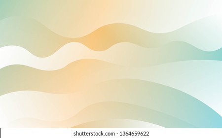 Modern Wavy Background. For Template Cell Phone Backgrounds. Vector Illustration with Color Gradient