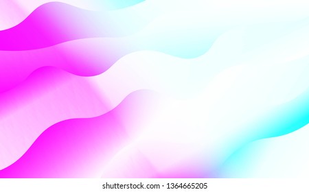 Modern Wavy Background. For Template Cell Phone Backgrounds. Vector Illustration with Color Gradient