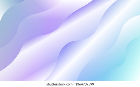 Modern Wavy Background. For Template Cell Phone Backgrounds. Vector Illustration with Color Gradient