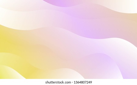 Modern Wavy Background. For Template Cell Phone Backgrounds. Vector Illustration with Color Gradient