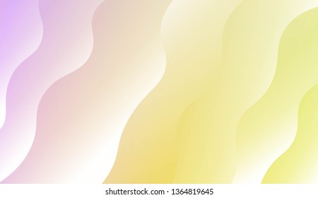 Modern Wavy Background. For Template Cell Phone Backgrounds. Vector Illustration with Color Gradient