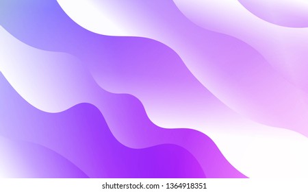 Modern Wavy Background. For Template Cell Phone Backgrounds. Vector Illustration with Color Gradient