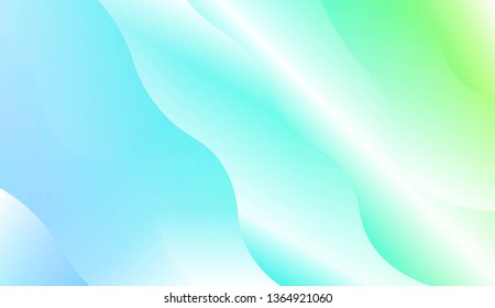 Modern Wavy Background. For Template Cell Phone Backgrounds. Vector Illustration with Color Gradient