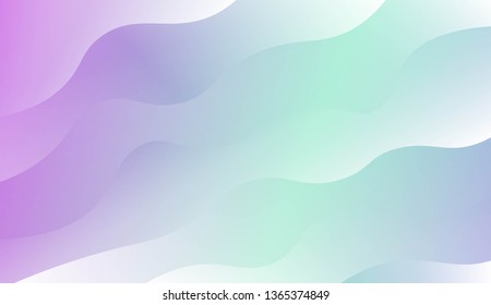 Modern Wavy Background. For Template Cell Phone Backgrounds. Vector Illustration with Color Gradient