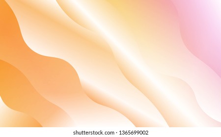 Modern Wavy Background. For Template Cell Phone Backgrounds. Vector Illustration with Color Gradient