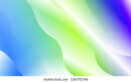Modern Wavy Background. For Template Cell Phone Backgrounds. Vector Illustration with Color Gradient