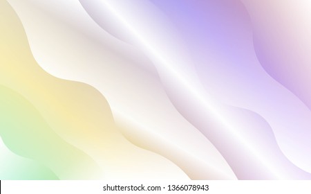 Modern Wavy Background. For Template Cell Phone Backgrounds. Vector Illustration with Color Gradient