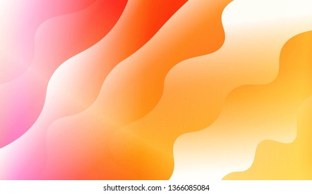 Modern Wavy Background. For Template Cell Phone Backgrounds. Vector Illustration with Color Gradient