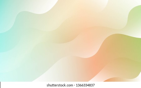 Modern Wavy Background. For Template Cell Phone Backgrounds. Vector Illustration with Color Gradient