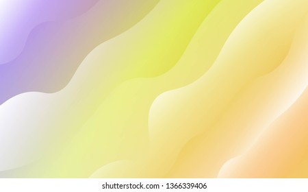 Modern Wavy Background. For Template Cell Phone Backgrounds. Vector Illustration with Color Gradient